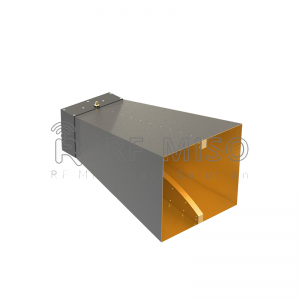 Broadband Horn Antenna 14dBi Typ.ໄດ້ຮັບ, ຊ່ວງຄວາມຖີ່ 0.35-2GHz RM-BDHA0352-14