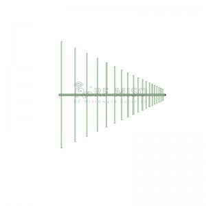 Log Periodieke Antenne 6dBi Typ.Versterking, 0,5-3GHz frequentiebereik Model RM-LPA053-6