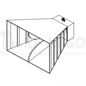 Broadband Horn Antenna 10dBi Typ. Gain, 1-12.5 GHz Frequency Range RM-BDHA1125-10