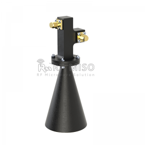 Conical Dual Polarized Horn Antenna 21 dBi Typ. Gain, 32-38 GHz Frequency Range RM-CDPHA3238-21