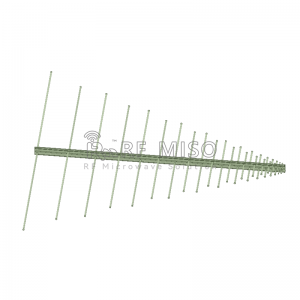 antenna ùineail log 6 dBi Typ.Buannachd, 0.4-3 GHz Raon Tricead RM-LPA043-6