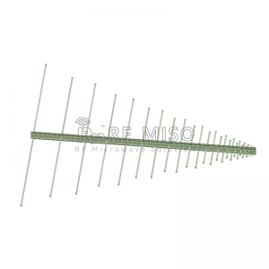 log periodic antenna 6 dBi Type. Fumana, 0.4-3 GHz Frequency Range RM-LPA043-6