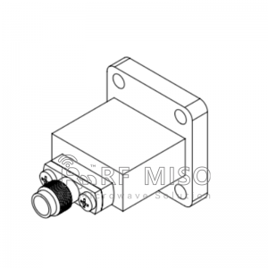 Kwụsị mwepụta Waveguide na Coaxial Adapter 18-26.5GHz Range Frequency Range RM-EWCA42