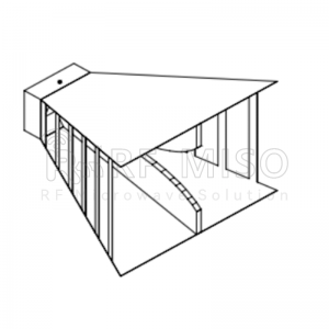 Broadband Horn Antenna 10dBi Typ. Fumana, 0.1-1GHz Frequency Range RM-BDHA011-10