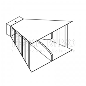 Genişzolaqlı Buynuz Antenna 10dBi Tip.Qazanc, 0.1-1GHz Tezlik diapazonu RM-BDHA011-10