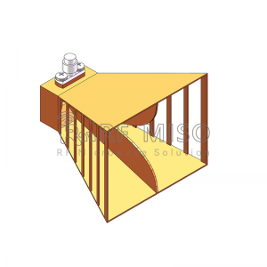 Breetband Horn Antenne 13dBi Typ.Gewënn, 4-40GHz Frequenzbereich RM-BDHA440-13