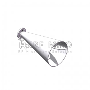 Conical Dual Polarized Horn Antenna 15 Typ. Gain, 2-18 GHz Frequency Range RM-CDPHA218-15