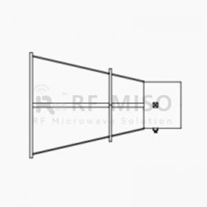 Conical Dual Polarized Horn Eriya 0.8-2 GHz Mitar Rage, 8 dBi Nau'in. Sami RM-CDPHA082-8