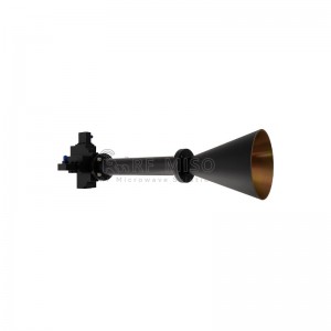 Zirkular Polarizatu Bikoitzeko Horn Antena 20dBi Tip.Irabazia, 10,5-14,5 GHz-ko maiztasun-tartea RM-DCPHA105145-20