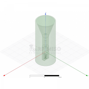 Polarization Horn Antenna 16 dBi Typ. Fumana, 9.5-10.5 GHz Frequency Range RM-CPHA95105-16