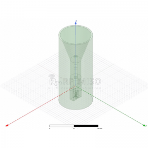 Iyipo Polarization Horn Eriali 16 dBi Iru.Jèrè, Iwọn Igbohunsafẹfẹ 9.5-10.5 GHz RM-CPHA95105-16