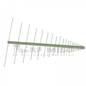 Log Periodic Antenna 8dBi Typ. Gain, 0.3-2GHz Frequency Range RM-LPA032-8