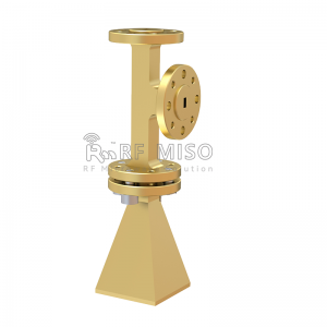 Broadband Dual Polarized Horn Antenna 22 dBi Typ. Gain, 93-95 GHz Frequency Range RM-BDPHA9395-22