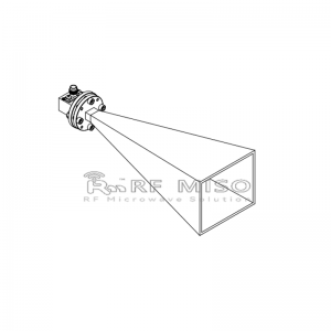 Standard Gain Horn Antenna 25dBi Typ.Mahazoa, 40-60 GHz Frequency Range RM-SGHA19-25