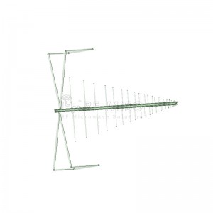 Log Periodic Antenna 6dBi Typ. Gain, 0.03-3GHz Frequency Range