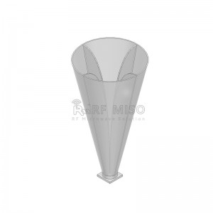 Conical Dual Polarized Horn Antenna 10 dBi Typ.Gain, 4-40 GHz Frequency Range RM-CDPHA440-10