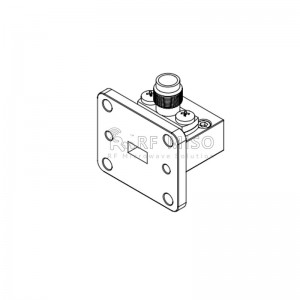 Canllaw tonnau i addasydd cyfechelog 33-50GHz Amrediad Amrediad RM-WCA22