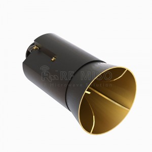 Antenna a tromba polarizzata circolarmente 19dBi tip. Guadagno, gamma di frequenza 6-18 GHz RM-CPHA618-19