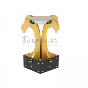 Broadband Dual Polarized Horn Antenna 12 dBi Typ. Gain, 0.8-18 GHz Frequency Range RM-BDPHA0818-12