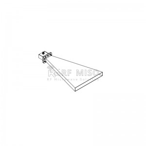 E-Plane Sectoral Waveguide Horn Antenna 2.6-3.9GHz טווח תדרים, רווח 13dBi Typ. RM-SWHA284-13
