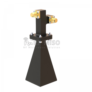 Antena de banya polaritzada dual de banda ampla 21 dBi Tip.Guany, rang de freqüència 42-44 GHz RM-BDPHA4244-21