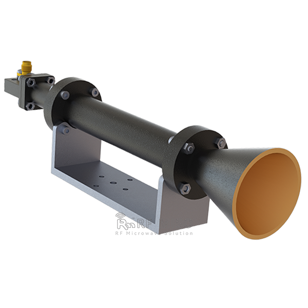 OEM Circularly Polarized Horn Antenna 18dBi Typ. Gain, 22-32 GHz