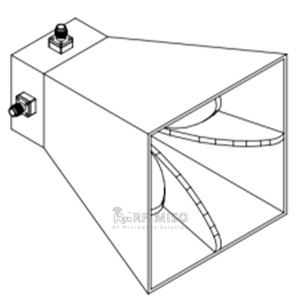 OEM Dual Polarized Horn Antenna 14dBi Typ. Gain, 2-18 GHz