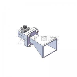 Standard Gain Horn Antenna Gain 15dBi Typ.Gain, 14.5-22 GHz Frequency RM-SGHA51-15