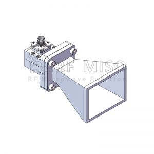 Standard Gain Horn Kav hlau txais xov 15dBi Hom.Tau txais, 11.9-18 GHz Zaus Ntau Yam RM-SGHA62-15