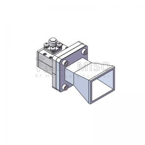 Standard Gain Horn Eriali 10dBi Typ.Ere, 9.84-15 GHz Iwọn Igbohunsafẹfẹ RM-SGHA75-10