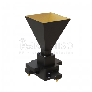 Broadband Dual Polarized Horn Antenna 20dBi Typ.Gain, 10-15GHz Frequency Range RM-BDPHA1015-20