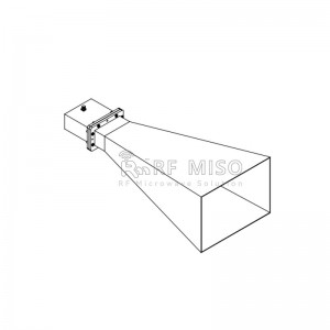 Standard Gain Horn Antenna 15dBi Tîp.Gain, 1-1,8 GHz Rêjeya Frekansê RM-SGHA650-15