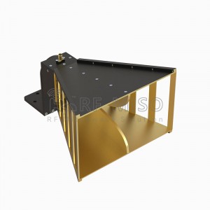 ფართოზოლოვანი Horn ანტენა 1-18 GHz სიხშირის დიაპაზონი, Gain10dBiTyp. RM-BDHA118-10