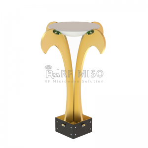 Broadband Dual Polarized Horn Antenna 11 dBi Typ. Gain, 0.8-12 GHz Frequency Range RM-BDPHA0812-11