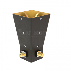 Broadband Dual Polarized Horn Antenna 12 dBi Typ. Fumana, 6-18 GHz Frequency Range RM-BDPHA618-12