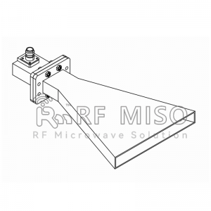 დარგობრივი Waveguide Horn ანტენა 3.95-5.85 GHz სიხშირის დიაპაზონი, გაზრდის 10dBi ტიპი.RM-SWHA187-10